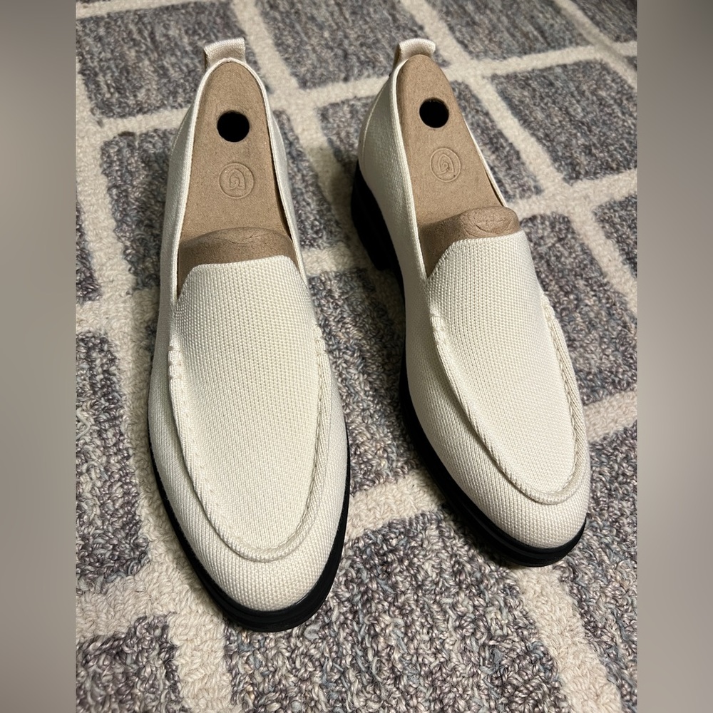 Rothy’s Lug Sole Loafer in Ivory